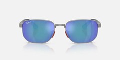 Ray Ban Ferrari Sunglasses RB8329M F0014L GUNMETAL/GREY BLUE MIRROR POLARIZED