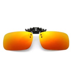 Polarized Clip On Sunglasses Flip Up Glasses Glare Blocking Lens UV Protection