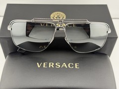 Versace Sunglasses Gunmetal VE2242 1001/6G 61/13 145 3N Made in Italy Authentic