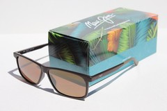 MAUI JIM Pulama POLARIZED Sunglasses H618-01 Matte Brown/HCL Bronze NEW Italy