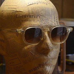 Vintage Johnny Depp sunglasses men’s crystal yellow glasses brown gradient lens