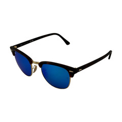Ray-Ban CLUBMASTER RB3016 Sand Havana Brown On Arista Sunglasses 51mm 21mm 145mm