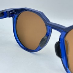 Oakley Mens HSTN Mybappe Series Irregular Polarized Mirror Sunglasses Navy/Gold