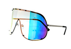 Fashion Oversized Luxury Sunglasses for Women Men One-piece Lens Frame Uv400 New
