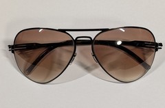 IC Berlin Sunglasses Samstag Gun Metal Light Brown Lenses 58-15