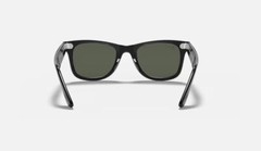Ray-Ban Original Wayfarer Classic 54mm Polished Black/Green Polarized Sunglasses