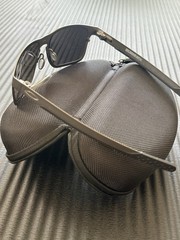 Oakley Holbrook Metal OO4123-0655 Prizm Polarized Matte Black Sunglasses + Case