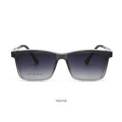 Men 3 in 1 Magnetic Clip On Flip Up TR90 Eyeglasses Square Polarized Sunglasses