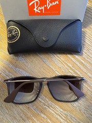 New Ray-Ban Chris RB4187 Tortoise Gradient Brown Unisex 54mm Sunglasses