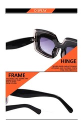 Retro Shades Luxury Sunglasses For Men Designer Famous Brand Square Sun Glasses