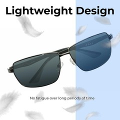 Timberland TB7225 Unisex Sunglasses in Gunmetal Black/Smoke Grey Polarized 64 mm