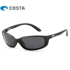 Costa Del Mar Brine Matte Black/Grey Polarzied Sunglasses 580p