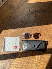 Ray-Ban Round Metal RB 3447-N 001/Z2 Gold, 50mm Flash Pink flat Lens-Excell.+Acc