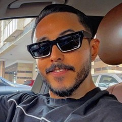 Ruiao 2026 fashion black small rectangular thick frame sunglasses for men