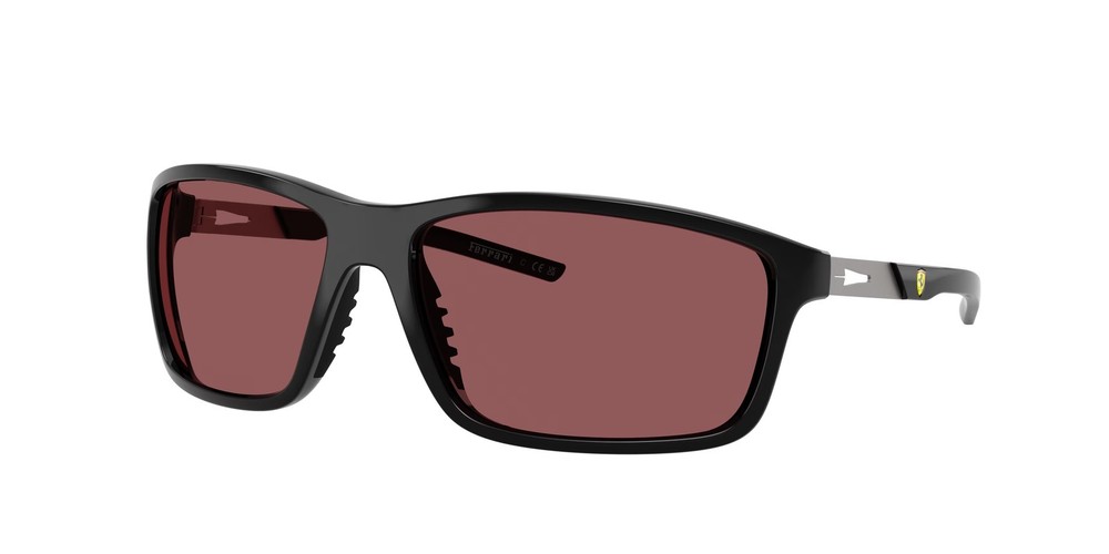 FERRARI SCUDERIA FZ6021U 501 1E Black Red Ferrari Exclusive 65mm Mens Sunglasses