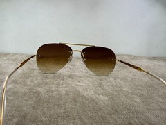 Ray-Ban RB3791 Square Sunglasses, Gold Frame, brown Mirror Glass Lens