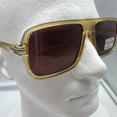 NWT Men’s True Religion Sunglasses TRM1759X Golden Frames Brown Lenses 100% UV