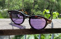 Men Purple Sunglasses Johnny Depp Violent Sunglasses Women’s Tortoise Glasses
