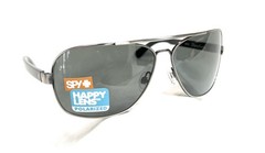 Spy Showtime Sunglasses – Antique Silv – Black – Happy Gry Grn Polar, Pre-owned