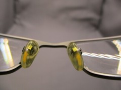 GIORGIO ARMANI Eyeglasses 54 17 140 Rectangle Metal Eye Frames Logo Trash Lenses