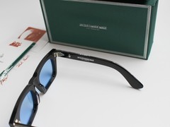 Jacques Marie Mage QUENTIN Sunglasses Black/Blue 50-22-149mm With Case New