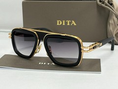 Dita LXN-EVO DT DTS403 A-01 Matte Black/Yellow Gold Metal Sunglasses Grey NEW