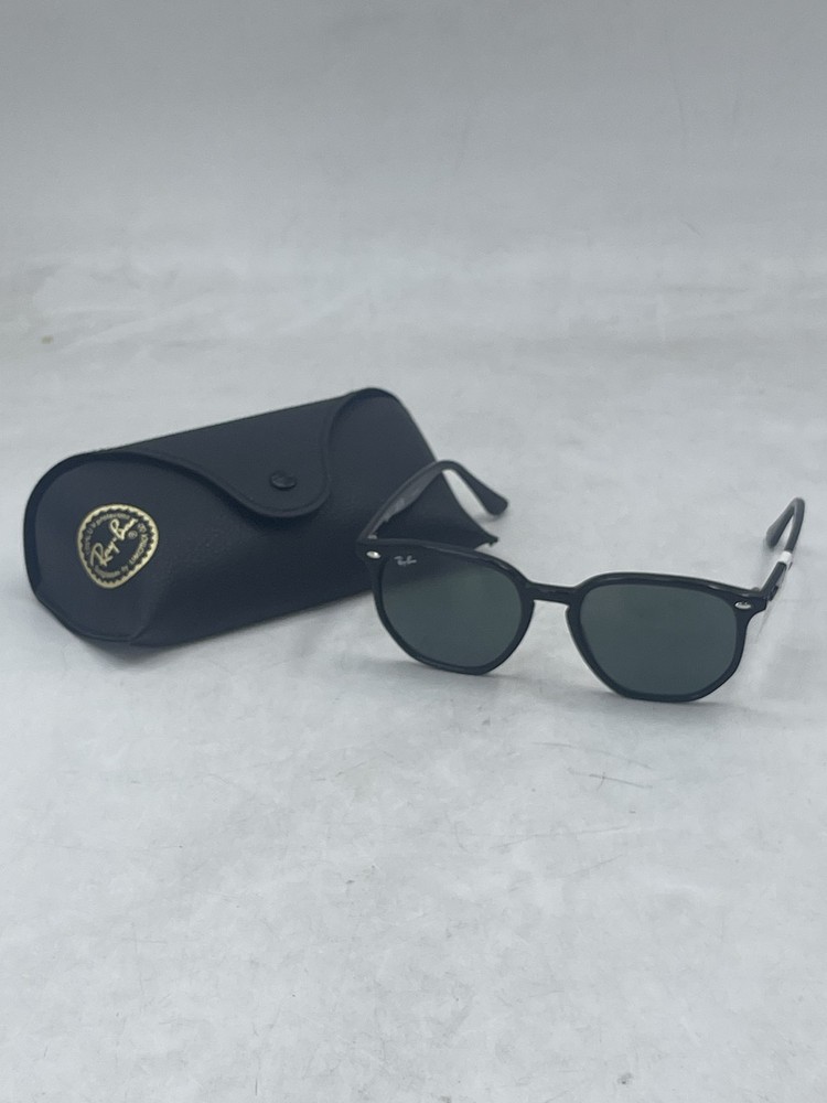 Ray Ban Men’s Geometric Sunglasses Black / Green