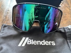 BLENDERS Jade Tiger Eclipse X2 Sunglasses Polarized Blue Lenses Wrap Cat 3 NEW