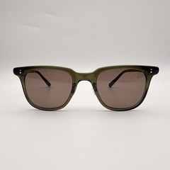 Eyevan Franz OD-BR Olive Drab Brown Lens Vintage Square Sunglasses 49mm NEW