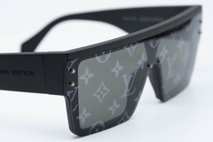 Louis Vuitton LV Waimea L Monogram Sunglasses Black Z1583W 93L