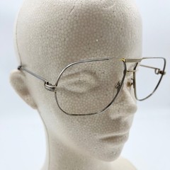 Cartier Vendome Trinity sunglasses 90s 62-12-140 silver Flame vintag No lens JP