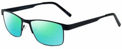 Gotham Style 11 Mens Designer Polarized BIFOCAL Reading Sunglasses in Black 59mm