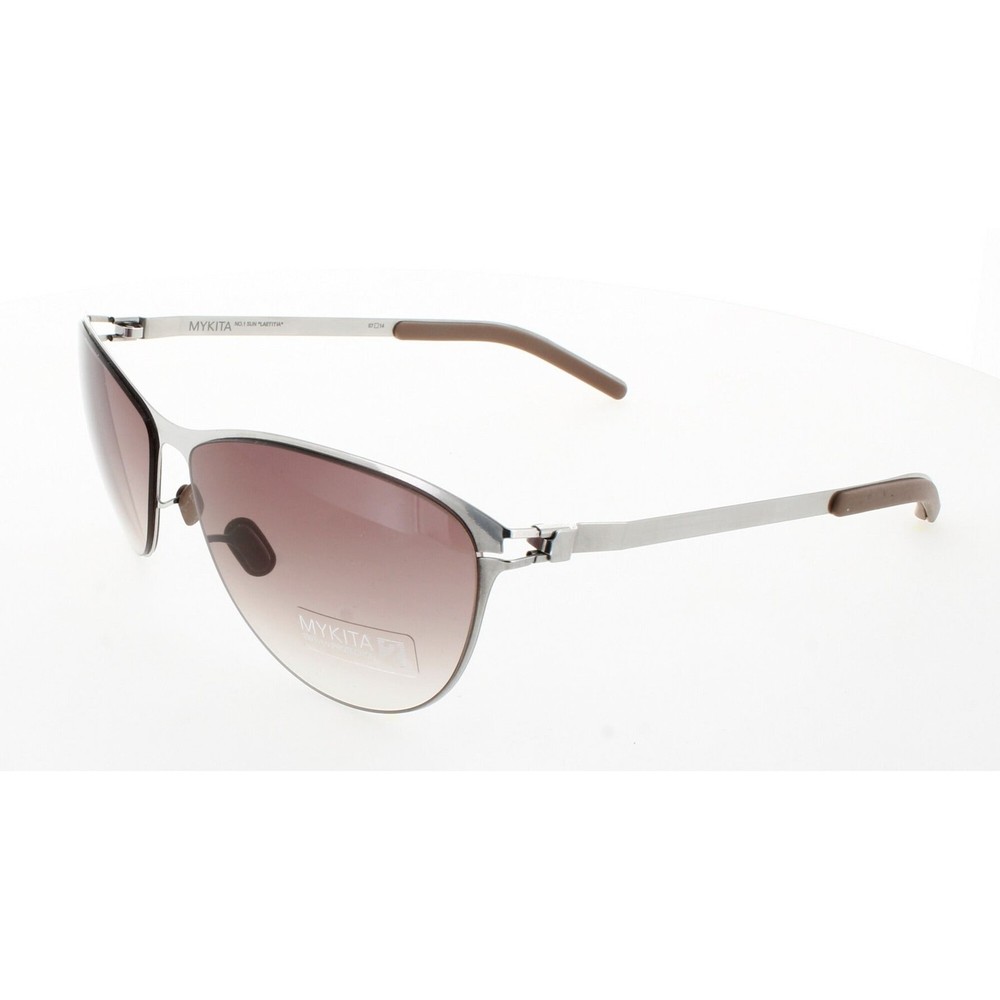 Mykita Unisex Sunglasses Shiny Silver Frame NO1 SUN-LAETITIA-SHINNY SILVER 051