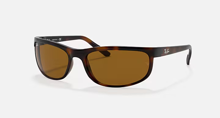 Ray-Ban RB2027 Predator 2 Havana Brown B-15 62mm Rectangle Sunglasses