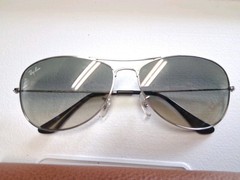 Ray-Ban RB 3362 003/32 Cockpit Sunglasses Gunmetal Frame Grey Polarized 59-14 2N