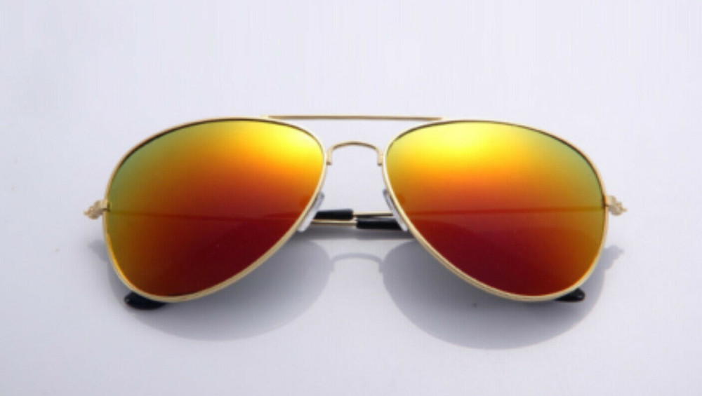 Yellow Red Gold Pilot Polarized Sunglasses Mirrored for Men Women UV400