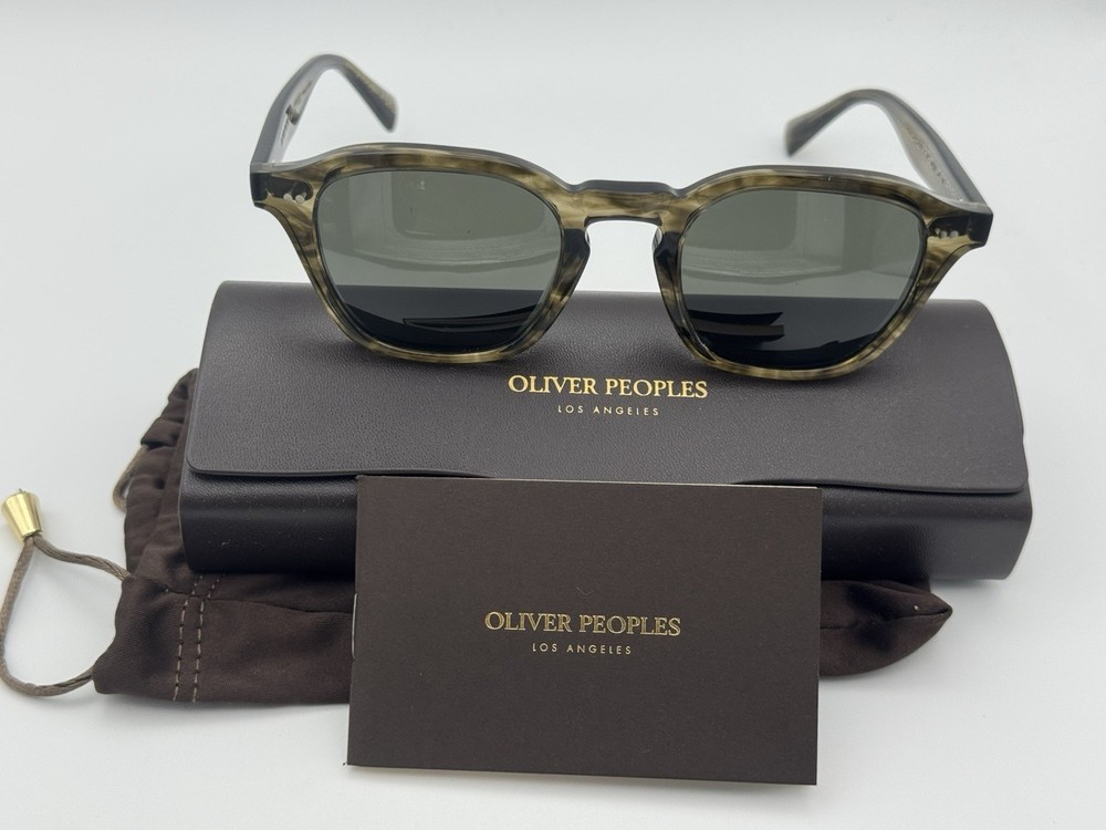 Oliver Peoples EYLES OV5580SU 1735P1 – Soft Olive Bark / G-15 Polarized (48mm)