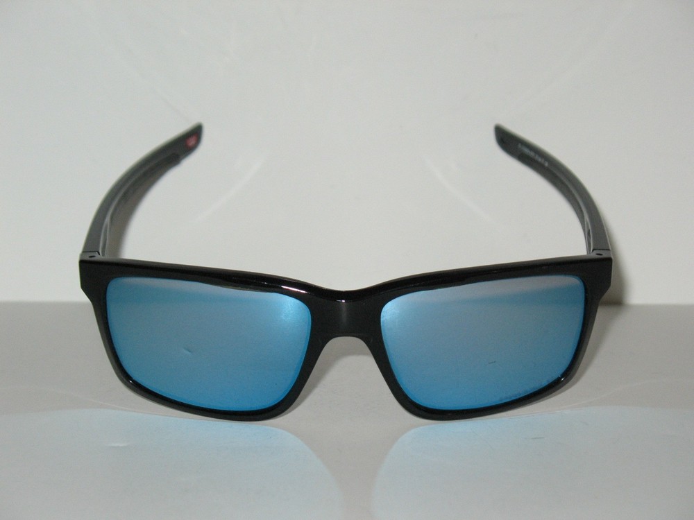 Oakley Main Link Polished Black Frame Prizm Deep Water Polarized Sunglasses