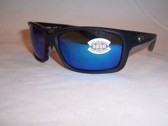 NEW COSTA DEL MAR JOSE PRO SUNGLASSES BLACK/BLUE MIRROR 580G $289 POLARIZED