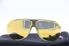 NEW CARRERA SUPERCHAMPION J5GSQ GOLD MIRRORED AUTHENTIC SUNGLASSES W/CASE 99-01