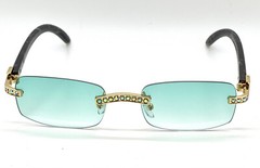 diamond buffs sunglasses men’s women’s LUXURY glasses retro Gold buff’s vvs Ice
