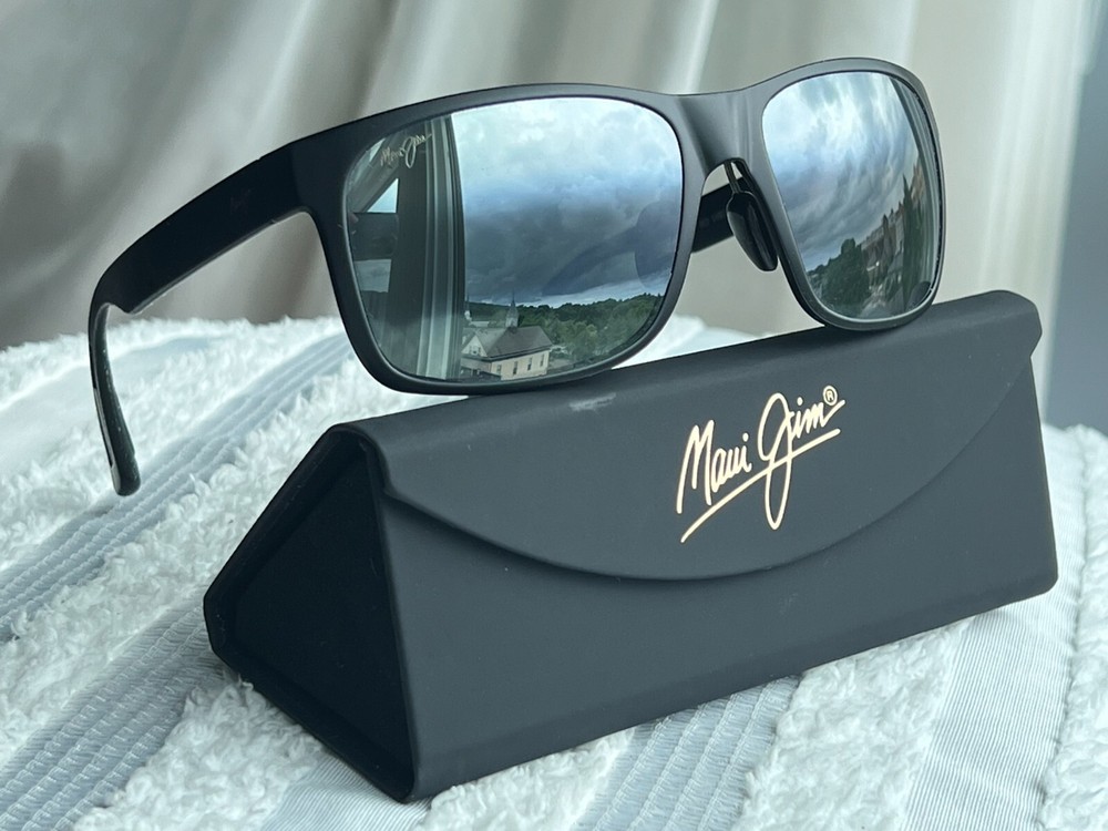 Maui Jim Red Sands MJ 432 2M Black Frame + Natural Grey Polarized Lenses