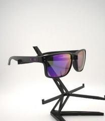 Oakley Holbrook Sunglasses: Matte Black/ Purple Polarized UV400