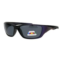 TAC Polarized Sports Sunglasses Unisex Biker Wrap Around Rectangle Frame