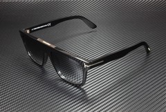Tom Ford Cecilio-02 FT0628 01B Shiny Black Gradient Smoke 57 mm Men’s Sunglasses
