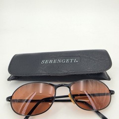 Serengeti 6534 Sunglasses Hurikanu Black Metal Round Oval Driver’s Lens READ