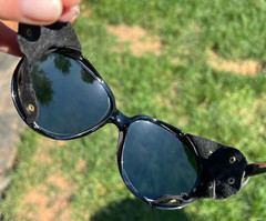 VTG 80s Bollé Glacier Sunglasses Black Nylon Japan Ski Mountaineering Case