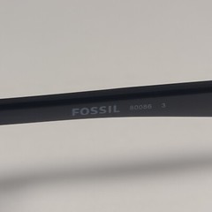 Fossil FM146 Men’s Pilot Style Sunglasses Silver Black Frame Solid Gray Lens 58