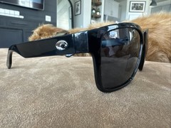 Costa Del Mar Paunch Unisex Designer Sunglass in Black/Polarized Gray 580P #M6