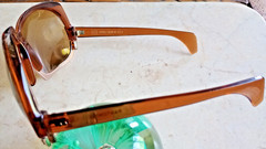 VG++ VINTAGE COOL RAY PANTOMIME 404 BROWN & GOLD SUNGLASSES